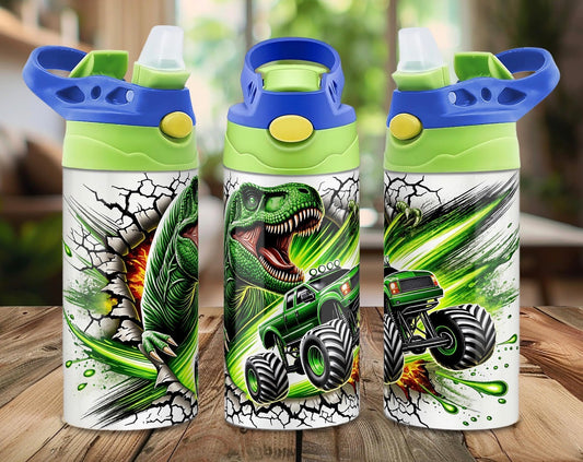 Monster Truck 12oz Kids Tumbler