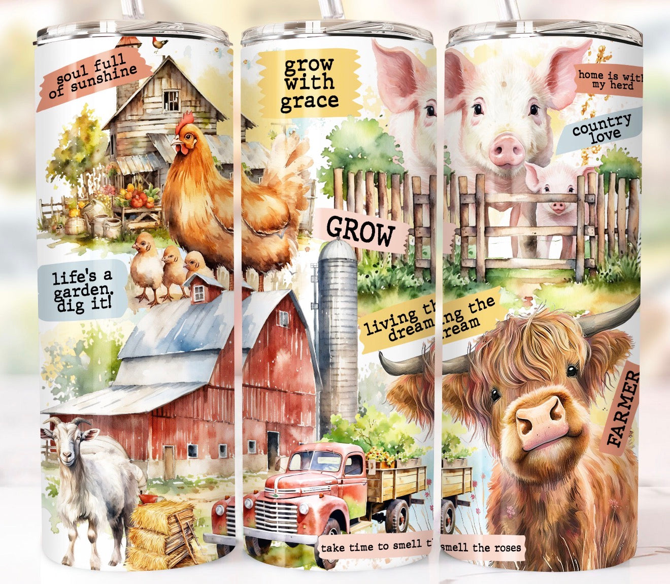 Inspirational Farming Tumbler