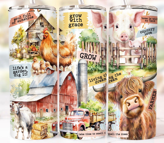 Inspirational Farming Tumbler