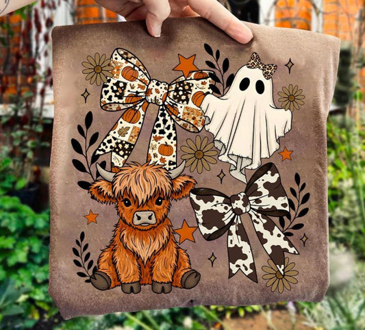 Highland Cow and Ghost