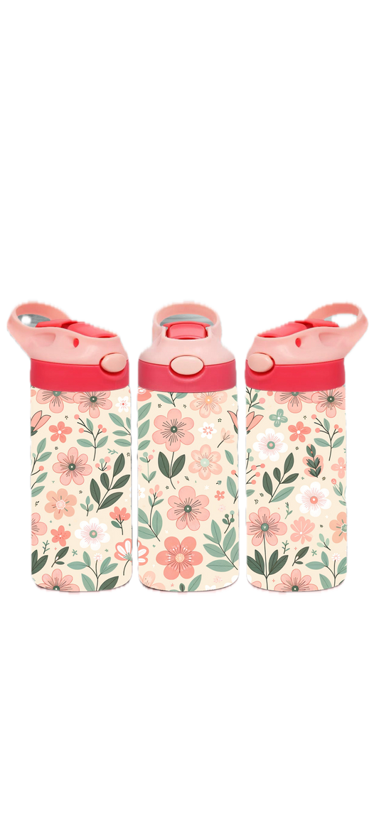 Pink Flower Kids Tumbler